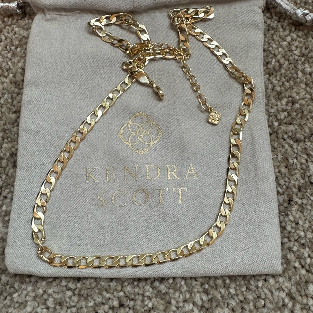 Kendra Scott Gold Curb Chain Necklace